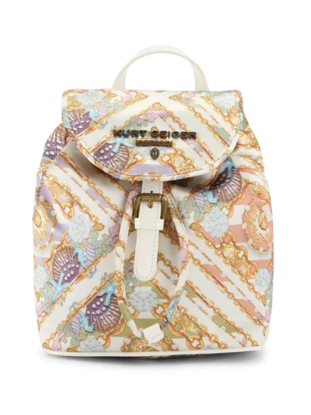 Kurt Geiger London Small Portobello Metallic Seascape Backpack